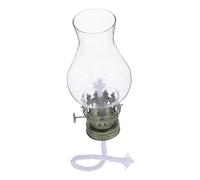 VICASKY Lampe à Pétrole Transparente avec Brûleur Métal Lampe à Kérosène De Cheminée Réglable pour Camping Et Décoration Intérieure