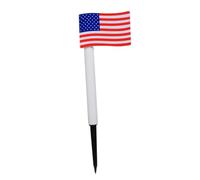 VICASKY Lampe Solaire de Jardin LED Drapeau Américain pour Pelouse Décoration Extérieure Indépendance Lampe à sans Installation Éclairage Solaire pour Allée et Patio