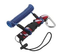 VICASKY Lanière de Plongée Anti-Perte avec Boucle à Dégagement Rapide Câble en Acier Inoxydable Sangle Élastique Bleue avec Drapeau de Plongée Sécurité et Visibilité pour Appareil Photo