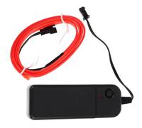 VICASKY LED Néon Flexible Rouge 1m, Fil El Coupable et Étanche | Alimentation 3 V Boîtier Piles, ABS et El, pour Chapeaux, Vêtements, Enseignes Extérieures