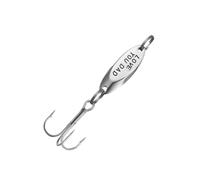 VICASKY Leurre de Acier Inoxydable avec Triple Hameçons Appât Dur Forme de Médiator Guitare Design Gravé Love You Dad Accessoire pour Carnassier et Truite Eau Douce et Salée