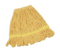 VICASKY Lingette de Remplacement pour Balai en Coton Absorbant, Serpillière Pratique Jaune Haute Densité, Accessoire de Nettoyage Solide pour Sols Bois Carrelage, Usage Quotidien Ménager