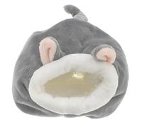 VICASKY Lit Chaud pour Hamster Et Hérisson, Nid Douillet en Coton Gris Clair, Taille Petite, pour Hiver, Cage Et Voyage, Adapté Aux Petits Animaux Et Rongeurs