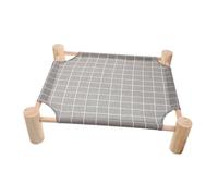 VICASKY Lit De Camp pour Chien Et Chat Lit Pratique pour Animaux De Compagnie Détachable en Tissu Gris Petite Taille Utilisation Quatre Saisons pour Chiots Et Chatons