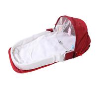 VICASKY Lit de Voyage Pliable pour Garçon Fille Berceau Portable avec Fenêtres Filet et Auvent Housse de Transport Double pour Camping et Vacances