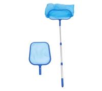 VICASKY Lot de 1 épuisette de piscine avec tige télescopique fine pour le nettoyage des piscines et des étangs, longue durée de vie, élimination des feuilles et de la saleté