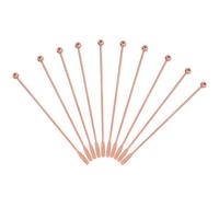 VICASKY Lot de 10 Agitateurs à Cocktail Multifonction en Acier Inoxydable Cuillères à Café Spirales 19 CM Couleur Rose Doré pour Bar Café Thé au Lait et Mixeurs Réutilisable