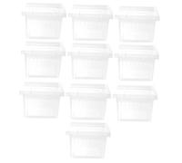 VICASKY Lot de 10 Boîtes d'Élevage Transparentes pour Reptiles Conteneurs en Plastique Résistant pour Araignées et Petits Reptiles Boîtes d'alimentation Pratiques et Faciles à Nettoyer