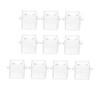 VICASKY Lot de 10 boîtes d'observation pour insectes - Cage portable - Loupe pratique - Visionneuse domestique - Cage de ménage - Transparent