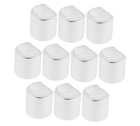 VICASKY Lot de 10 bouchons à pompe en plastique anti-fuite pour lotions, bouteilles cosmétiques, bouchons de bouteilles réutilisables, utilisables pour le shampooing