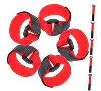 VICASKY Lot de 10 Colliers Anti-cris pour Volailles en Nylon Rouge, Tours De Cou Flexibles, Ceintures Cervicales Anti-Bruit, Adaptés pour Poulets, Coqs Et Environnement De Basse-Cour