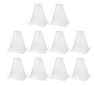 VICASKY Lot de 10 Couvre-Lits de Jardin Transparents 19 CM en Plastique Léger Mini Serrage Cloche Anti-Vent et Protection Antigel pour Semis et Plants Prolongateurs de Saison de