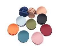 VICASKY Lot de 10 Mini Pinces à Cheveux Rondes en Acrylique pour Filles, Design Adorable, Prise Sûre et Confortable, pour Festivals et Séances Photo Couleur Aléatoire