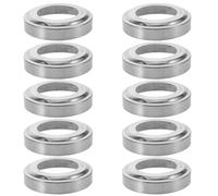 VICASKY Lot de 10 Plaques de Finition en Acier Inoxydable 60X102X05 MM Rosaces Étanches pour Échelle de Piscine Protection Résistante aux Intempéries Accessoires Compatibles Piscines