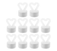 VICASKY Lot de 10 Poids pour Ballons à Hélium en Forme Cœur, Poids de Centre de Table Réutilisables pour Décoration de Fête, Lesté pour Ballons Gonflables, Mariage et