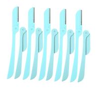 VICASKY Lot De 10 Rasoirs À Sourcils Pliables En Acier Inoxydable Vert Pour Femmes