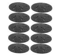 VICASKY Lot de 10 têtes de rechange pour ponceuse à pied - Pour lime à pied électronique, changement de rouleau ABS - Noir