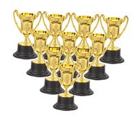 VICASKY Lot de 10 trophées - Prix de jeu - Décoration dorée - Trophée de vainqueur - Pour la fête des enfants - et cuivre - Décoration de la médaille de baseball