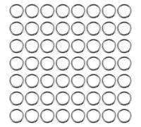 VICASKY Lot de 100 Anneaux Brisés Doubles en Acier Inoxydable 7 MM Connecteurs Toriques pour Leurres de Pêche en Eau Douce et Mer Accessoires Résistants pour Montage Rapide et