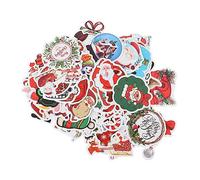 VICASKY Lot de 100 autocollants pour ordinateur portable - Décorations de Noël - Crochets de scrapbooking - Autocollants de scrapbooking - Autocollants décoratifs - Autocollants en PVC imperméables