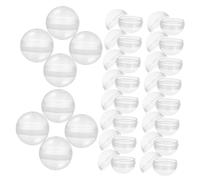 VICASKY Lot de 100 Boules Transparentes Vides à Remplir 5 CM pour Distributeur Automatique de Capsules Capsules Présents pour Fêtes d'Garçon et Filles Idées pour Garnir Panier de