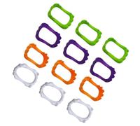 VICASKY Lot de 100 dents de vampire pour Halloween - Accessoires pour costume de vampire - Faux dents à remonter - Lunettes effrayantes pour Halloween - Jouets vestimentaires - Faux costumes