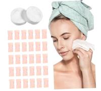 VICASKY Lot de 100 serviettes compressées pour le visage - En coton doux - Extensible - Portable - Pour les déplacements - Papier de nettoyage du visage