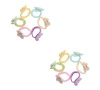 VICASKY Lot de 12 bandeaux à cheveux à fleurs pour filles - Élastiques à cheveux pour garçons et filles - Pour fêtes d'anniversaire, école et vie quotidienne - Doux pour les cheveux fins