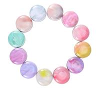 VICASKY Lot de 12 Boîtes à Bougies Rondes en Fer Blanc Format Compact Couleur Vintage Contenant Artisanal pour Fabrication de Bougies et Rangement de Petits Objets - Loisirs Créatifs