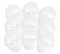 VICASKY Lot de 12 costumes d'Halloween - Masque complet - Masque vide - Masque d'Halloween fait maison - Masque diable complet - Masque d'opéra complet pour clown - Mlle fantôme blanc démon