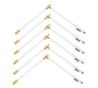 VICASKY Lot de 12 Crayons à Sourcils Blancs avec Taille-crayon Intégré, Format Portable, Bois Naturel, Maquillage Précis et Multifonction pour Yeux et Sourcils, pour Usage Quotidien