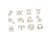VICASKY Lot de 12 décorations d'ongles en strass - Design constellations - Pour manucure et décoration d'ongles