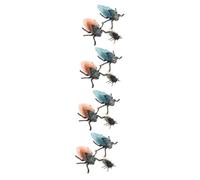 VICASKY Lot de 12 figurines d'animaux réalistes en forme d'insectes fausses erreurs jouets cigales jouets enfants insectes modèle ornements en plastique statues artisanales ABS
