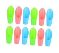 VICASKY Lot de 12 Mini Pelles à Terreau en Plastique Colorées pour Plantes Succulentes et Bonsaï, Outil de Jardinage Compact pour Rempotage en Intérieur, Léger et Résistant, Usage Micro-Jardinage