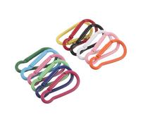 VICASKY Lot de 12 Mousquetons Robustes en Aluminium 4,5 Cm, Petits Clips d'alpinisme Multicolores Ressort, Mousquetons de Camping et Randonnée, Anneaux Fixation Rapide et
