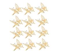 VICASKY Lot de 12 pinces à cheveux pour épingles à cheveux creuses et vivantes Design antidérapant pour les types de cheveux Parfait pour les amies et la famille