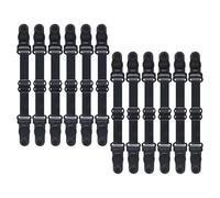 VICASKY Lot de 12 Rallonges de Réglables en Élastique Noir Boucles D'extension Confortables pour Support de Sangle à L'arrière Tête Accessoires pour Usage et Quotidien