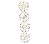 VICASKY Lot de 120 Pierres précieuses Miniatures de Nourriture et de Jeu pour Breloques de crème glacée DIY Perles en Vrac Bijoux pour Mini Bonbons Charmes Mignons Accessoires de crème