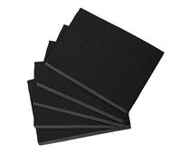 VICASKY Lot De 125 Dessous De Plat Jetables Pour Nail Art, Coussin De Bureau Noir Taille Moyenne, Protection De Table Pour Manucure Salon Et Usage Professionnel