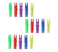 VICASKY Lot de 15 Accessoires De Queue De 6,2 Mm en Plastique Solide, Légers Et Résistants, Compatibles Tir à L’Arc Extérieur, Et Pratique Sportive