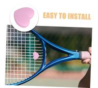 VICASKY Lot de 15 Amortisseurs De Vibrations en Silicone pour Raquettes De Tennis Amortisseurs De Vibrations en Forme De Cœur Rose