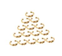 VICASKY Lot De 15 Anneaux Pour Cheveux Et Breloques Pour Tresses, Taille Moyenne, Alliage Métallique, Accessoires Pour Femmes Et Filles, Style Africain Diy, Usage Quotidien