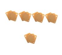 VICASKY Lot de 15 disques de support de manche de guitare en plastique compensation de hauteur pour manche de guitare Pièces de rechange robustes pour réparation d'instruments de basse