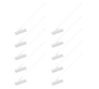 VICASKY Lot de 15 Mâts de Drapeau Adhésifs en Plastique Blanc Porte-Drapeaux pour Voiture Fixation par Ventouse Résistant à la Pluie pour Décoration Extérieure Auto Accessoires de