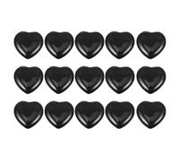 VICASKY Lot de 15 Pierres de Cristal Naturel de Cœur 2 Cm, Décorations Énergétiques pour Bureau et Massage, Cristaux de Chakra Compacts, pour Yoga et Voyage