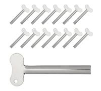 VICASKY Lot de 15 Presse-Tubes en Acier Inoxydable pour Dentifrice Peinture Aquarelle et Crèmes Taille Standard Argenté Outil Manuel Anti-Goutte pour Usage Quotidien en Salle de Bain