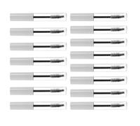 VICASKY Lot de 15 Tubes de Mascara Vides 10 Ml, Flacons Transparents et Blancs Ronds avec Baguette, Tubes Rechargeables pour Croissance des Cils, Cosmétiques Portables et Voyage