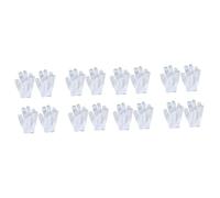 VICASKY Lot de 16 de exfoliants pour garçons et filles de bain à cinq doigts blancs Serviettes de bain colorées de massage pratiques pour une douceur