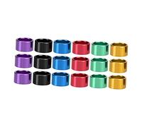 VICASKY Lot de 18 Bagues Colorées Ouvertes pour Pattes d'oiseaux en Aluminium, Identification pour Pigeons Et Perruches, Taille Petite, Usage en Élevage Et Volaille Amateur