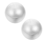 VICASKY Lot de 2 Balles de Massage en Acier Inoxydable Solides Mains Balles d'Exercice Préhension Relaxation Musculaire Petite Taille Portable pour Thérapie Manuelle